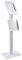 PureMounts PDS-5921 Standfuß mit Broschürenhalter und abschließbarem Stahlgehäuse für Tablets Apple iPad 9.7, 10.2, Pro 10.5, Air 10.5 (Gen 3), Samsung Tab A 10.1 2019, weiß