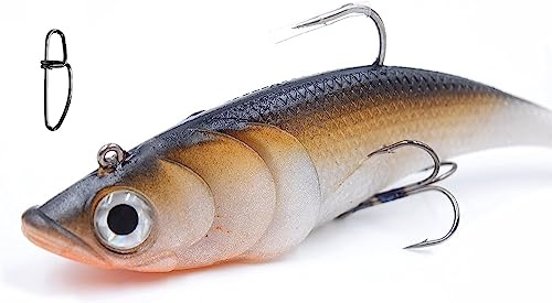 Set Gummifisch vorgebleit 20cm, 105 gr, Kunstköder Gummiköder von Behr Big Bait Hecht, Waller, Dorsch + Gratis Snap (Set#4)