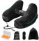 Hossom Oreiller de Voyage pour Avion, Coussin de Nuque pour Voyage, Gonflable Compact Coussin de Voyage, Coussin de Nuque Ergonomique pour Longs Voyages en Avion, Voiture, Train (Noir)