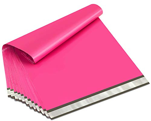 UCGOU Poly Mailers 24x24 Inch Hot Pink 50 Pack Extra Large Shipping Bags Strong Thick Mailing Envelopes Self Seal Adhesive Waterproof and Tear Proof Boutique Postal for Clothing Quilt and More