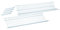 Sauvic Juego escurreplatos en Acero plastificado Blanco para armarios de 85 cm