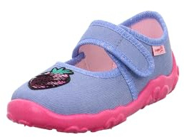 Superfit Mädchen Bonny Hausschuh, BLAU/PINK 8030, 33 EU