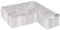 Argon Tableware Marble Placemats & Square Coasters Set - 12pc - White - Kitchen Dining Table Mats Bar Drinks Coaster Protector Place Mats for Home, Restaurant Catering