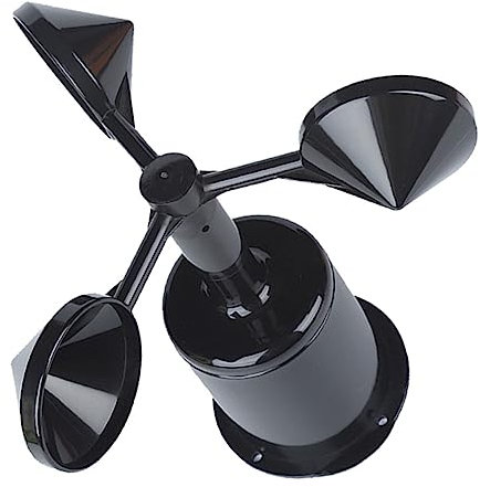 Yardwe Carcasa De Anemómetro Abs para Indicador De Viento Carcasa Resistente Y Ligera con Montaje Fácil Compatible con Sensores De Velocidad para Jardín Y Estaciones Meteorológicas