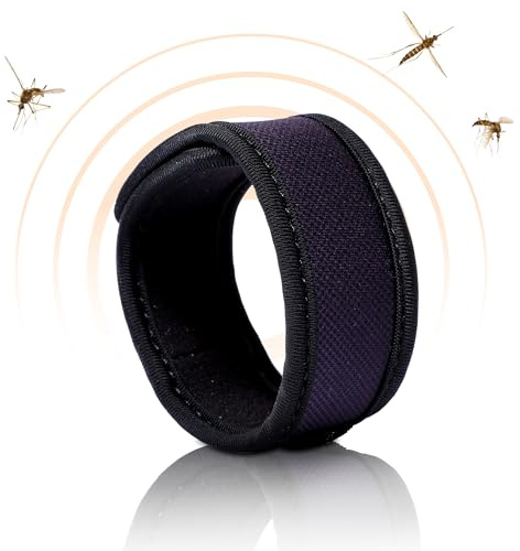 BIOSYNEX - PARAKITO - Braccialetto Antizanzare - 2 Ricariche Incluse - 1 Mese Di Protezione - Senza DEET - Modello Nero - Taglia Adulta
