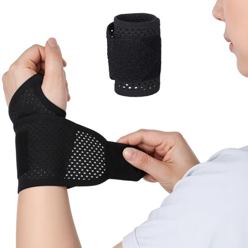Cobee handledsbandage fitness, handledsstöd bandage handbandage | Justerbart handledsbandage handledsskydd handledsskydd wrist Wrap vänster eller höger handhandledsstöd för sport och vardag