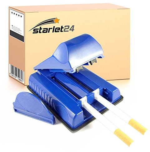 Starlet24 Zigarettenstopfmaschine Zigarettenstopfer Stopfmaschine Stopfer für Zigaretten Tabak (farblich Sortiert) Tabakfüller Stopfgerät 2er Stopfer