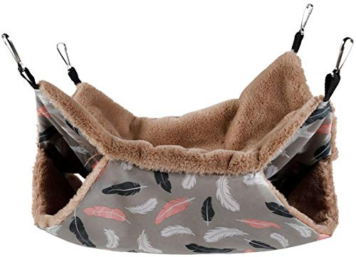 Perfect Flower Hamac Rat,Hamster Accessoire - Combinaison-Hamster Hamac À Deux Couches Et Couchage pour Petits Animaux Nid Confortable Accessoire Rongeur Lit De Maison De Hamster