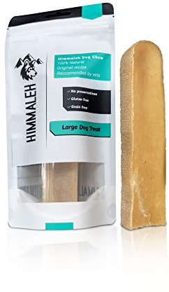 Himmaleh Yak Chews for Dogs - Yak chews for dogs Large (pack of 1) - Protein Rich Dog Chews Long Lasting Natural - yak milk dog chew - Toothsome Yak Bars for Dogs - Himalayan dog chews - Yak Snack
