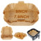 BYKITCHEN Backpapier für Heißluftfritteuse, Antihaft Groß Airfryer Backpapier, 20cm, Quadratische Airfryer Papier, Kompatibel mit Ninja, Philips, Princess,Cosori (Braun)