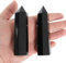 2 Stück 9-10cm Obsidian Quarz Zauberstab, Obsidian Quarz Kristall Stäbe Säule Zauberstab, Obsidian Quarz Heilkristall Zauberstab, Kristallturm aus Obsidian Quarz, Torre di Obsidian Quarz