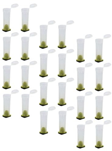 YARNOW 30stücke Bienenzüchterkäfige Aus Kunststoff Vielseitige Bienenhalterung Und Schutzabdeckung Für Imker Optimale Belüftung Und Für Bienentransport Und Aufzucht