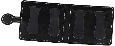 DRESSOOS Tragbarer Leder Gitarren Pick Halter Praktischer Plektrum Organizer Kompakte Tasche für Gitarrenzubehör und Langlebige Plektrum Aufbewahrung für Gitarre und Ukulele