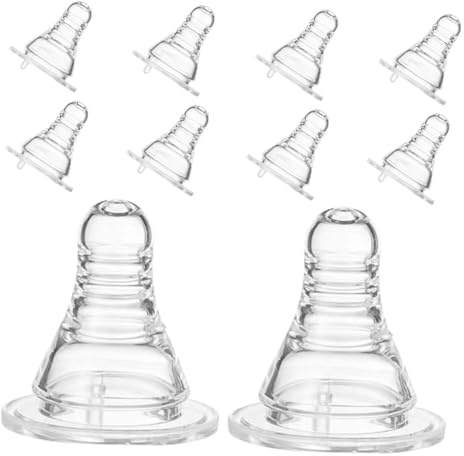 POPETPOP 10 Pezzi Tappi Bottiglia in Silicone Alimentare Coperchi Forma di Succhiotto per Bottiglie di Bevande Accessori Divertenti per Feste e Giochi di Bevute