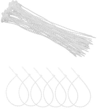 JEXOWIQ 500Pcs Corda per Appendere Etichette, fili di sicurezza trasparente, fili di sicurezza per etichette etichette prezzi cartellini prezzo, Loop Pins in Plastica Trasparente, Plastica
