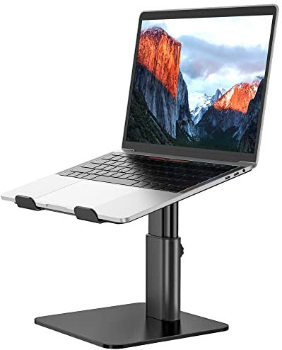 BESIGN LSX6N Laptop ständer, Verstellbarer ergonomischer Notebook-Ständer, Laptop ständer kompatibel mit 10-15.6 Laptops, Schwarz