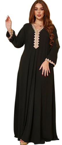Damdjellaba i premiumkvalitet - sublim djellaba som kan bäras som en abaya eller en marockansk kaftan