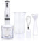 SUPERLEX 4 in 1 Handheld Blender & 2 Speed Control and Turbo Setting,700W Immersion Blender with Whisk,700ML Measuring Mug, 500ML Chopper, BPA Free,Food Processor