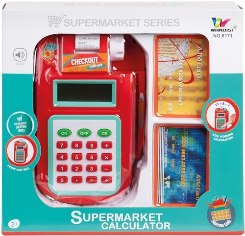 WDK PARTNER Set Terminal de Paiement avec Cartes bancaires - Jouet d'imitation