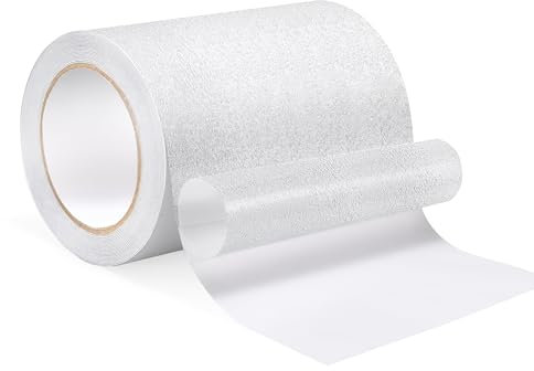 Ruban Antidérapante Adhésive,15cm x 5m Bande Antidérapante Escalier, Transparent Imperméable Sécurité Ruban Autocollant Solide pour Escaliers, Échelles, Sol, Intérieur Extérieur