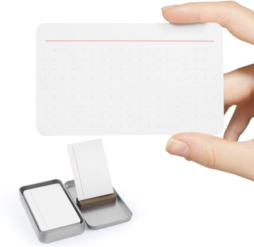 MicroSpark prickade indexkort, 3 x 5, tjocka tungvikt 350 gsm kort, 60 stycken, att göra-lista, uppgiftschecklista, planerare med valnötshållare, anteckningsidé, skivrecept, strategikort med
