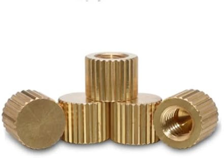 Écrous moletés à trous borgnes， Écrou moleté à petite tête aveugle en laiton et acier inoxydable M2-M8, 5 à 100 pièces/lot(Brass Thumb Nut,M2.5 10PCS)