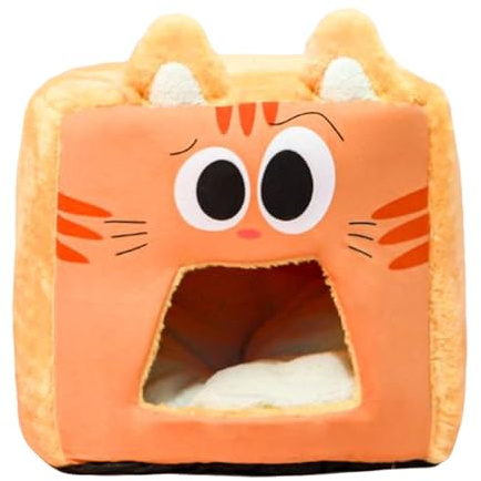 Cama para Gatos de Interior: Tienda de campaña para Dormir con recinto de Felpa, Refugio Suave y cálido para Mascotas, Lugar de Descanso cómodo para Sala de Estar, apartamento, casa, Granja, Garaje y