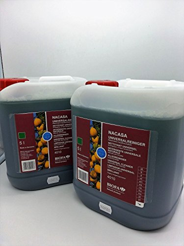 Biofa Nacasa Universalreiniger Liter Parkettreiniger Fliesenreiniger Vinylreiniger Korkreiniger Linoleumreiniger Küchenreiniger 5 Liter | Set 2 Stück/10 Liter