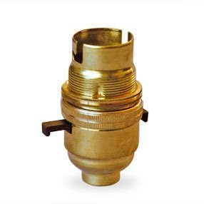 Lampholder Bayonet Cap Switched with Shade Ring