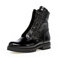 Gabor Damen Schnürstiefeletten, Frauen Schnürboots,Wechselfußbett,Komfortable Mehrweite (H),booties,halbstiefel,schwarz (Flausch),40.5 EU / 7 UK