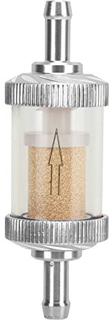 Longzhuo Motorrad Kraftstofffilter Benzinfilter Schneiden ABS Hitzebeständigkeit für 6 mm Durchmesser Motorrad, ATV, UTV, Autos (Silber)