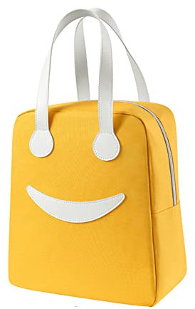 croselyu Portable Insulated Mini Lunch Bag - Cute Outdoor Picnic Ice Storage Bag, 1 PCE (Large,Yellow)