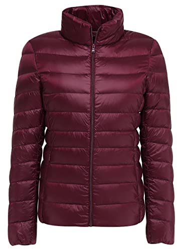 Ladies Puffer Jacket Lightweight Down Jacket Women Packable Puffer Jackets Women Oversized Puffer Coats for Women Puffa Jackets Coat Ladies Quilted Jackets Womens Down Puffer Coat Waterproof Red 7XL