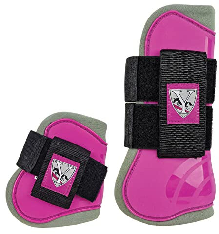 York Gamaschen & Streichkappen Set Neo Beinschutz Hartschalengamaschen (Full, Rose Violet)