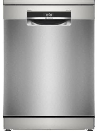 Bosch SMS6ZCI12E Serie 6, Lavastoviglie da libera installazione, PerfectDry, Home Connect, Diagnostica da remoto, Extra Clean Zone, Acciaio, 60 cm, Versione Esclusiva Amazon