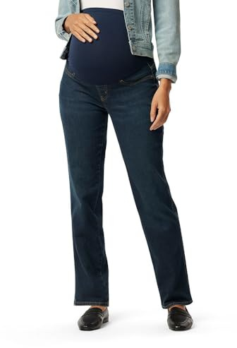 Levi Strauss Signature Gold Women's Maternity Heritage Straight Jeans - Discontinued, Thunder Blue