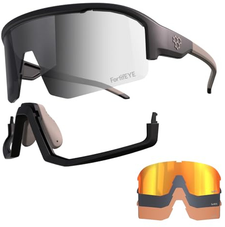 CRBN Pickleball - Pivot Pickleball Glasses for Men & Women - Eye Protection - Photochromic Lens Provides Sun & Impact Protection in All Conditions