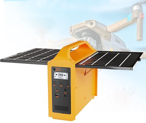 Lissontine Generatore Solare, Alimentazione di Emergenza, Batteria Lifepo4 da 76.8wh con Prese Ca da 100w, Ricaricabile con Pannelli Solari, Batteria di Backup Lfp per Campeggio, Viaggi