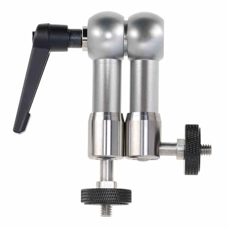 Sunydog Supporto per Fotocamera, Scanalatura a Forma di U per un Posizionamento Preciso Flash della Fotocamera DSLR, Display LCD a LED, Ampia compatibilità e Regolazione Versatile Vlogger e (RJ087