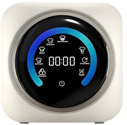 BANGBANGJI 2 in 1 Mini Portable Washer and Dryer Combo, 3.5L Front Drum Type Portable Clothes Washing Machines, Washing Capacity 0.3kg for Dormitory Travel Washing Desktop