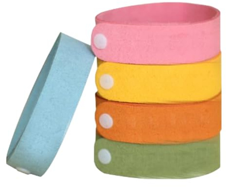 5 braccialetti antizanzare naturali, braccialetto repellente per zanzare, a lunga durata, per adulti