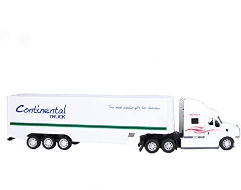 HEEPDD Transport Vehicle Model, Alloy Container Truck Toy with Lighting and Sound Effects, Fun for Kids and Collectors, Pull Back 1/48 Scale