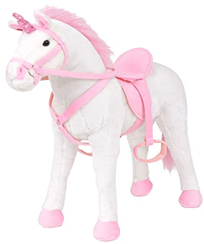 vidaXL Plüschtier Stehend Einhorn XXL Plüschspielzeug Stofftier Kuscheltier