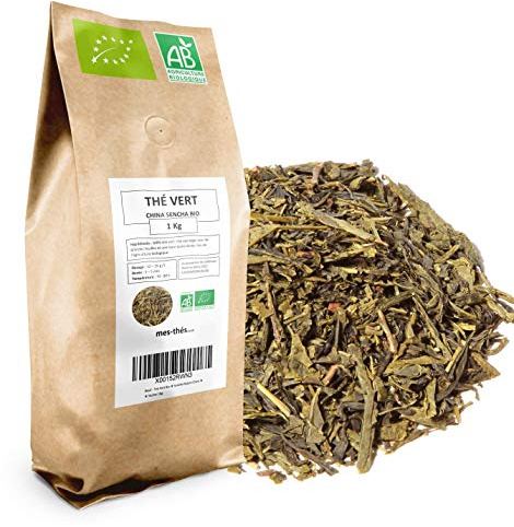 Thé Vert bio Sencha nature chine - 1 kg (400 tasses) - Thé en vrac 100% agriculture biologique - Mes-Thés