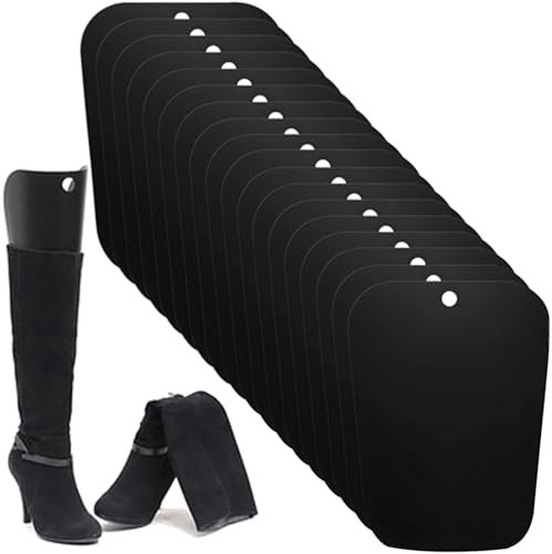 Saijer Lot de 20 embauchoirs de bottes réutilisables en forme d'embauchoirs pour bottes - Empiècements de support pour bottes droites - Empêche les plis - Pour homme et femme (20 cm)