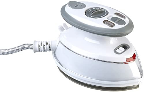 Sichler Haushaltsgeräte Bügeleisen: Reise-Dampfbügeleisen, 408 W, 110/230 Volt, 40 ml Wassertank, 3 Stufen (Mini Dampfbügeleisen, Reisebuegeleisen, Bügelstation)