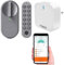 VisorTech Smart Lock: Türschlossantrieb mit PIN-Code, Fingerabdruck-Sensor und WLAN-Gateway (WLAN Türschloss, Elektronischer Türöffner, Schließzylinder)