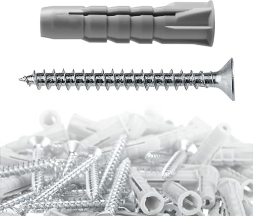 Tasselli in Nylon UV Fisher Con Espansione a 3 Settori Multiuso Con Sistema Antispanatura Alta Tenuta Diametro a Scelta ⌀ 6/8/10 Alta Qualita Made In Italy (500, Diametro 8mm)