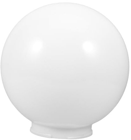 Luxshiny Paralume Globo Di Ricambio Lampione Acrilico Bianco Copri Paralume Sfera Latte Accessori Sfera Diametro 25 Cm Diametro Apertura 12 5 Cm