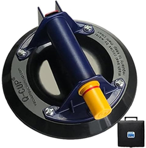 Q-CUP Ventouse Vitrier professionnelle pour le levage de vitres et de carrelage, capacité de 120 kg, longue durée de vie